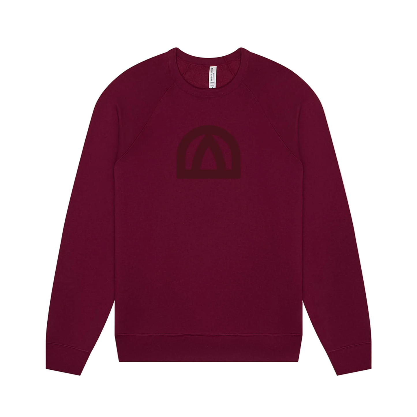 Cabin Unisex Sweatshirt (Tonal on Maroon)