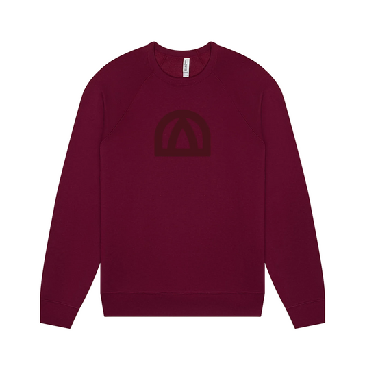 Cabin Unisex Sweatshirt (Tonal on Maroon)